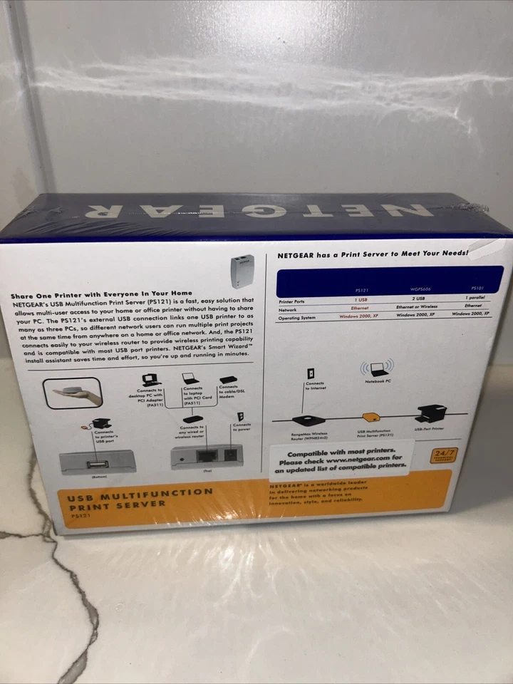 Netgear USB Multifunction Print Server Printer Share PS121 - New Factory Sealed - Image 3 of 4