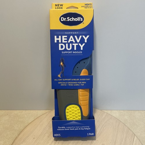 Dr Scholls HEAVY DUTY Support Pain Insoles Relief Mens Orthotics - Size 8-14