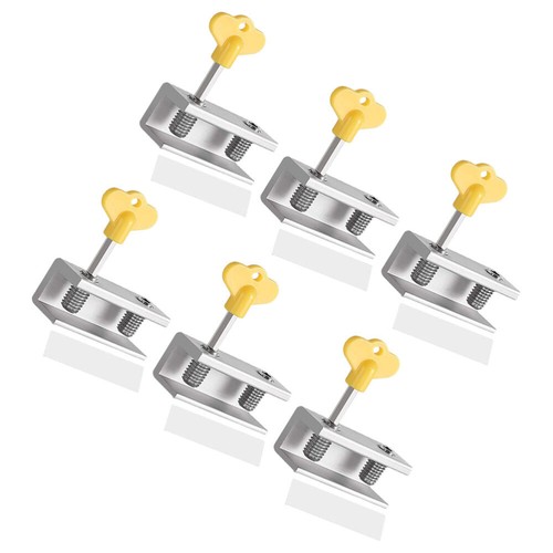 6pcs Window Locks Sliding Window Stoppers Sliding Door Metal Security Locks