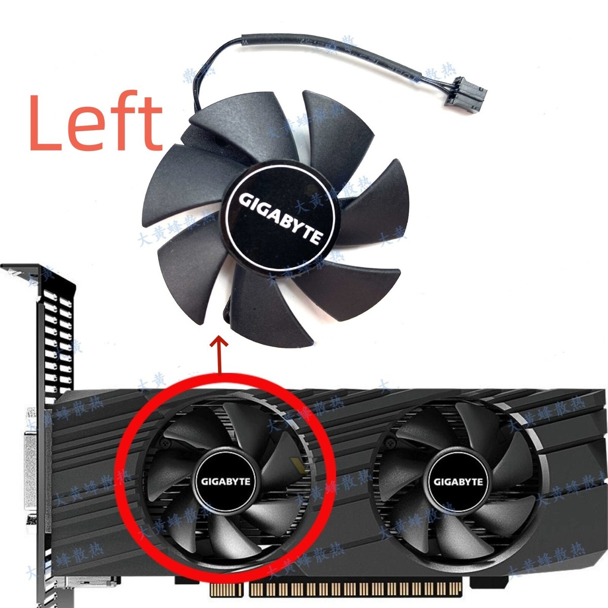 ジャンク GIGABYTE GTX 1650LPGigabyte GTX1650 LP GTX1630 LP Cooling