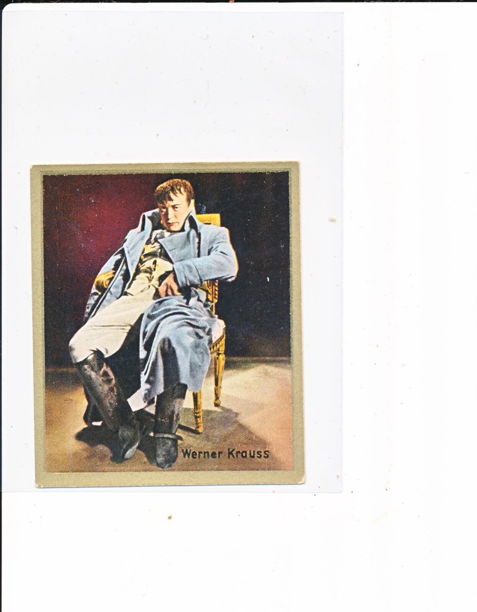 1930's German Tobacco Card Bunten Filmbilder Werner Krauss #195
