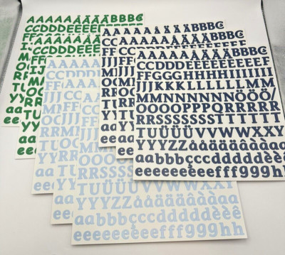 Vintage Early 2000s Creative Memories Alphabet Stickers 8 Large Sheets