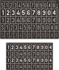 1/35 Scale Coloring Tools WWII German Turret Numbers & Letters - Medium LW35029
