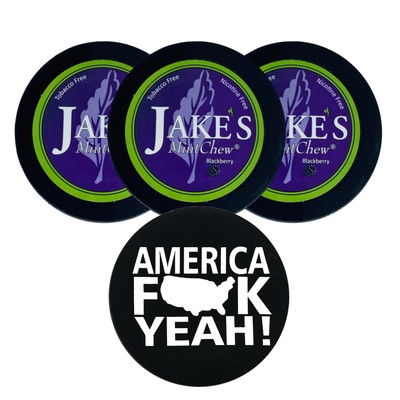 Jake's Mint Herbal Chew Blackberry 3 Cans & DC Crafts Can Cover