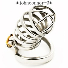 Newest Stainless Steel Super Long Male Chastity Restrain Device Metal Cage