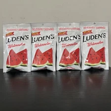 [ Lot of 4 Bags ] Luden’s Watermelon 25 Throat Drops per Bag Exp 7/2025