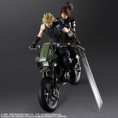 Final Fantasy VII Remake Play Arts Kai Jessie, Cloud & Bike