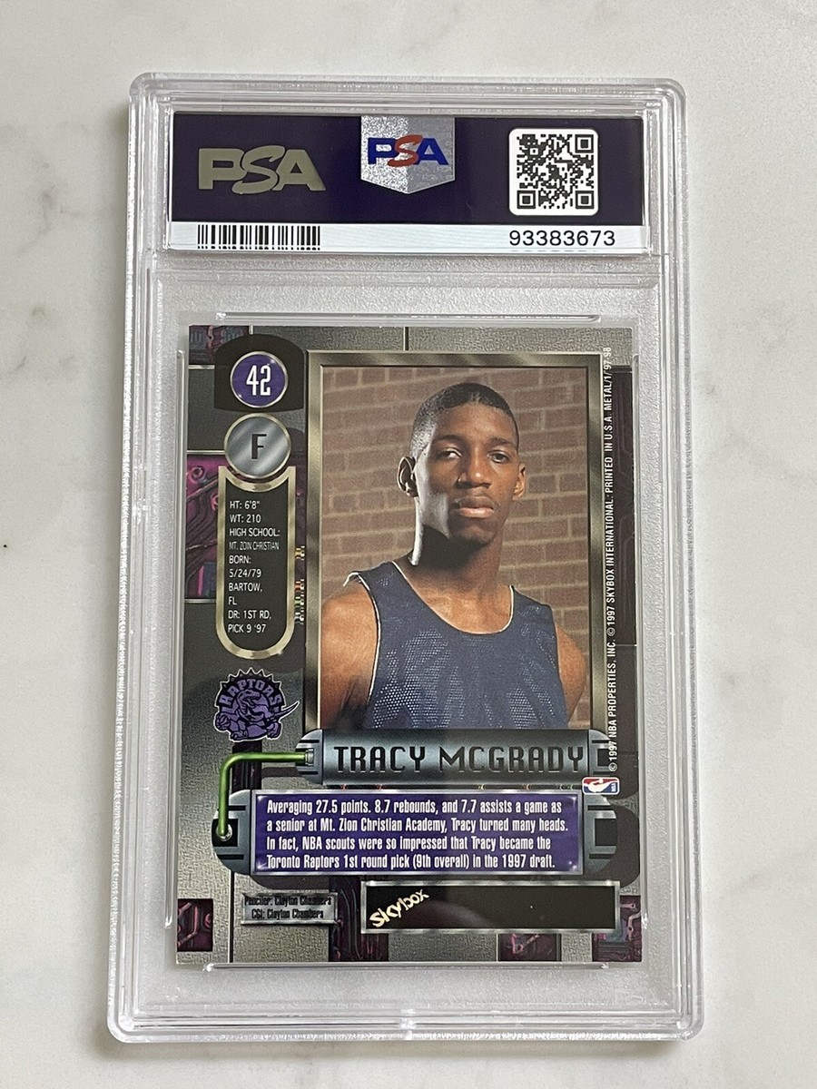 1997 Metal Universe Tracy McGrady RC PSA 7 Toronto Raptors