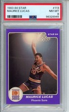 1983-84 STAR #113 MAURICE LUCAS PSA 8 CENTERED WAY NICER PHOENIX SUNS LEGEND