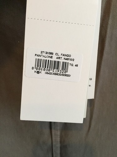 Korkor Boyfriend Pants 100% Cotton Grey Color Size 46 Made In Italy 🇮🇹 - Picture 5 of 8