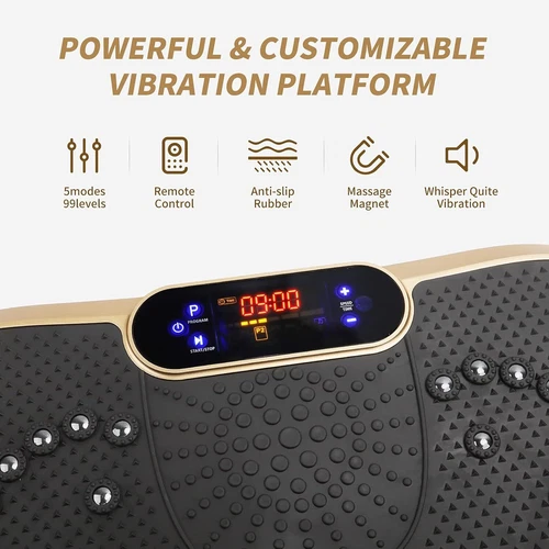 Power Vibration Plate Vibrating Machine Platform Exercise Body Shaker Massager - Picture 4 of 12