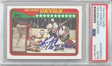 Ken Daneyko  autographed 1990 #284 Topps card PSA Encapsulated New Jersey Devils
