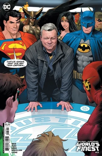 Batman / Superman: World's Finest #25 Cover G Dan Mora William Shatner Cameo