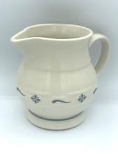 Longaberger Pottery Small 32 Oz Pitcher 5 1/2...