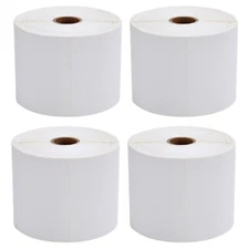 MFLABEL® 4 Rolls of 450 Direct Thermal Shipping Labels 4x6 for Zebra 2844 Z