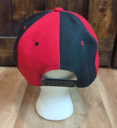 Neu Vintage Chicago Bulls Pinwheel Snapback Mütze schwarz rot 90er NBA Schlagzeilen - Bild 4 von 6