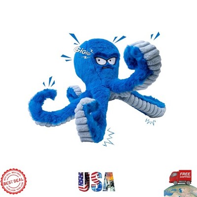 Waterproof Plush Chew Toy for All Breeds - Interactive Squeaky Octopus Design