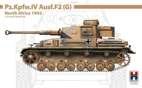 Hobby 2000 72702 - 1:72 Pz.Kpfw.Iv Ausf.F2 (G) North Africa 1942 - Neu-image