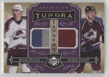 2007-08 Artifacts Tundra Tandems Metallic Purple Milan Hejduk Marek Svatos 2d8