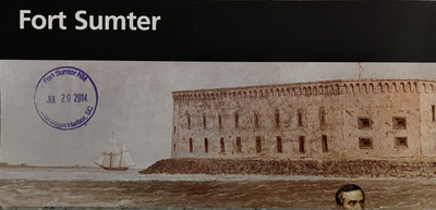 2013 FORT SUMTER NM - SC NATIONAL PARK SERVICE UNIGRID BROCHURE/MAP  Stand Alone