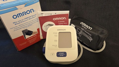 #ad #ad Omron 3 Series Portable Blood Pressure Monitor BP7100 w Cuff Tested Working $17.99