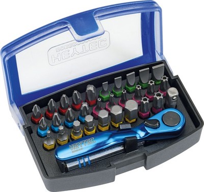 HEYTEC  Bit-Box-Satz, 1/4'', 32-tlg.