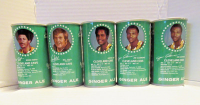 Lot of 5 - Cleveland Cavaliers Cotton Club Cans - Bill Fitch, Bingo Smith, Carr