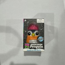NeeDoh Polar Glow Penguin Squishmas Glow-in-the-Dark Squeeze Toy 26053NAB