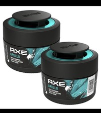 Axe Apollo Car Air Freshener Gel Can - Odor Eliminator For Strong Odor 2 Packs