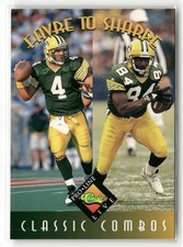 1994 Classic Pro Line Live - #392 Brett Favre HOF | Shannon Sharpe HOF Combos EX