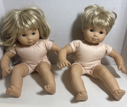 American Girl Doll AG Bitty Baby Twin Girl & Boy Blonde Hair 2011