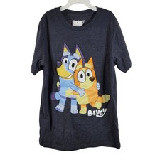 Bluey Print Short Sleeve T-shirt Navy Size Youth M NWT