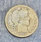 1909-D Barber Quarter. 90% Silver. Good Condition. Charity Auction. ￼