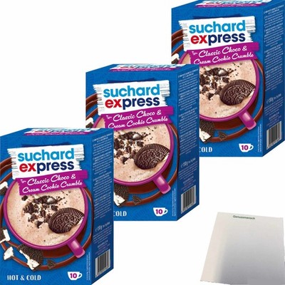 Suchard Express Classic Choco Cream Cookie Crumble 3er Pack 30x15g Sticks