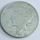 1928 S $1 PEACE SILVER ONE DOLLAR, 90% SILVER, VERY FINE DETAILS #9794