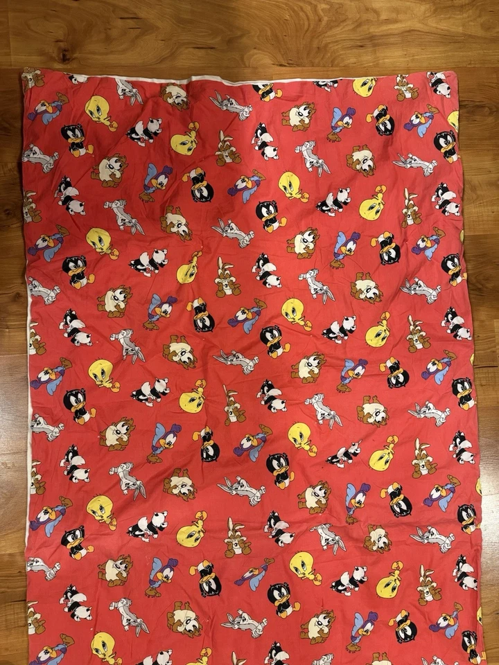 Manta edredón cuna vintage Baby Looney Tunes Taz Piolín insectos Silvestre Foto 3 de 4