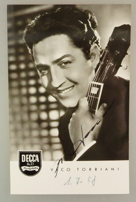 Autogramm Schlagersänger Schauspieler Vico Torriani 1958 (132756)