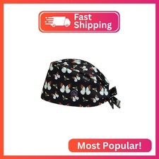 Tovelle Scrub Caps for Women, Classic Surgical Caps with Buttons