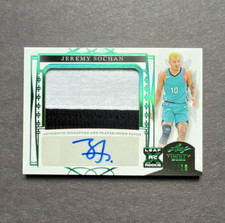Leaf 2022-23 Trinity Patch Autograph Rookie Holo Green Jeremy Sochan #PA-JS1 /20