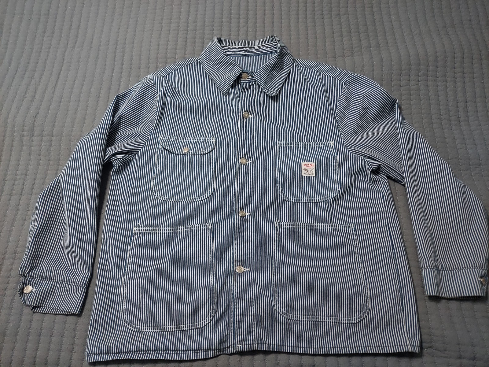 Pointer Brand Hickory Stripe Work Jacket   Mens XL - image 1