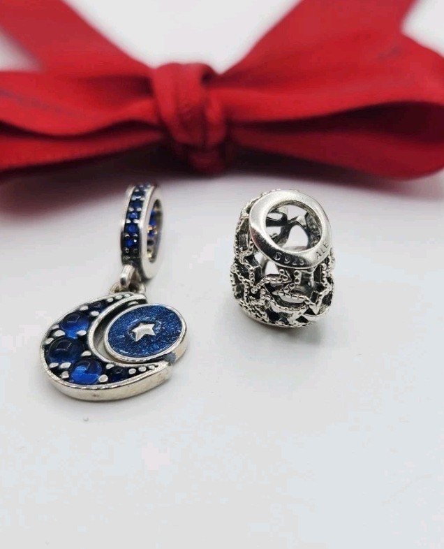 AUTHENTIC PANDORA CELESTIAL OPENWORK HEART STARS … - image 4