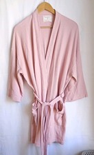 Marks & Spencer Pink Daisy Waffle Dressing Gown Housecoat Size Large 