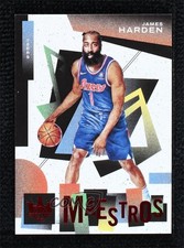 2021-22 Panini Court Kings Maestros Ruby 89/149 James Harden #19 0qr0