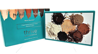 Thrive Causemetics Perfect Eye Palette Warm Neutrals 7 Shade Eyeshadow New