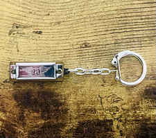 Aerosmith Hohner M55901 Mini Diatonic Harmonica Key of C Keychain, Silver Chrome