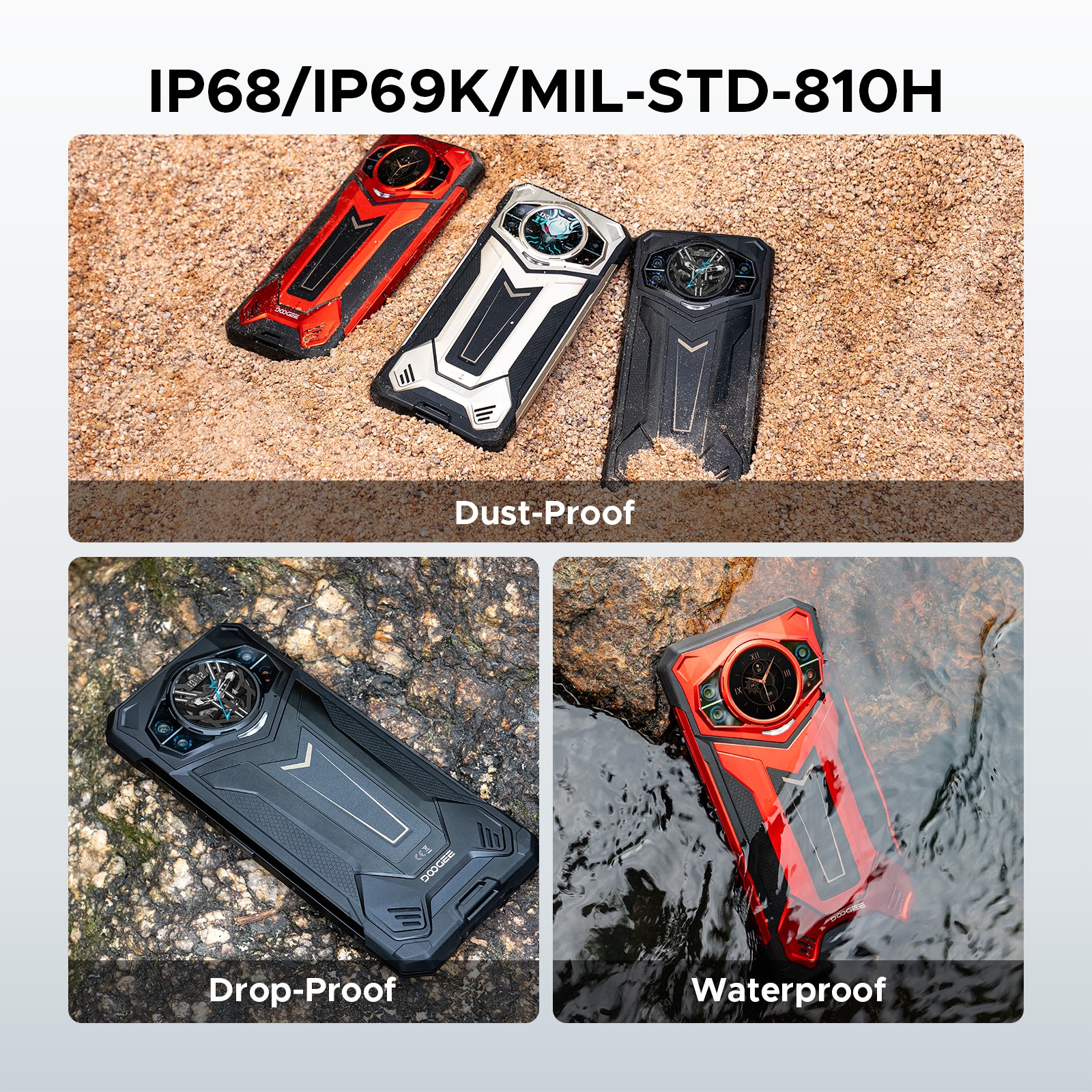 DOOGEE S200 Plus 5G Rugged Phone 2026, 36GB+512GB Android Cell Phone 6.72" FHD