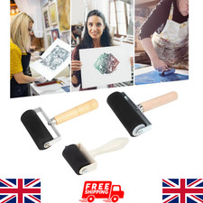 Hard Rubber Roller Printing Ink Lino Brayer Art Craft Tool Handmade Printing NEW