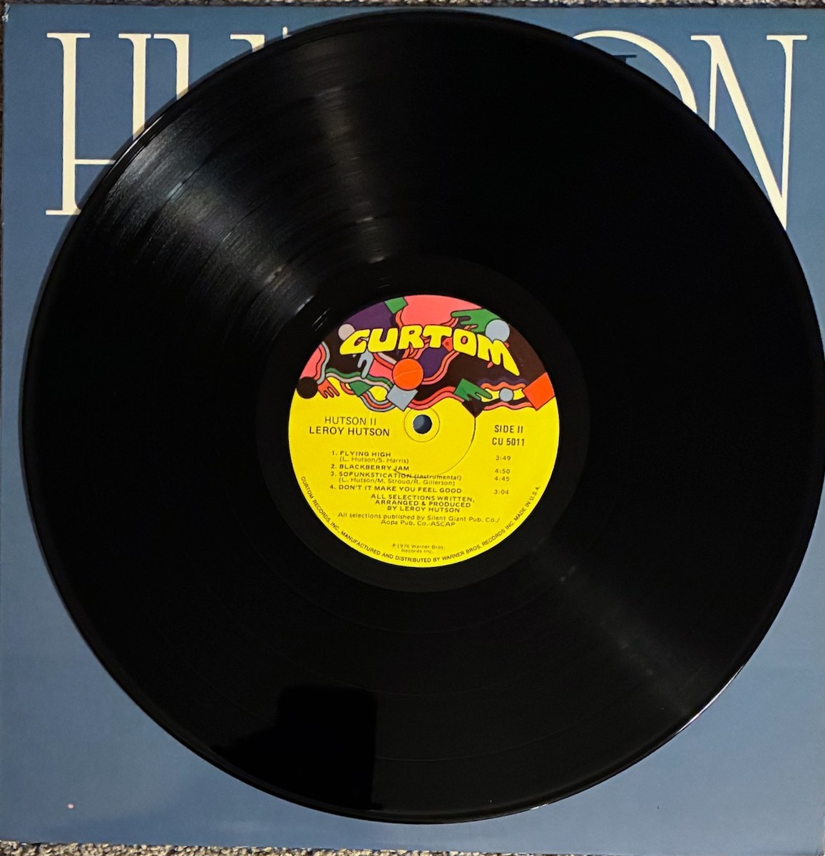 Leroy Hutson II 1976 Curtom Records 1st Pressing Vinyl LP Album VG