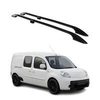 Dachreling DachgepäCkträGer FüR Renault Kangoo 2008-2021 L2 Alu Schwarz
