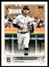 2022 Topps Series 2 Jacob Robson Rookie Detroit Tigers #623